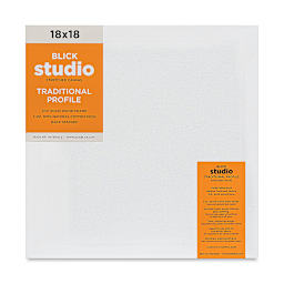 Blick Studio Stretched Cotton Canvas - Traditional Profile, 18" x 18" (front)