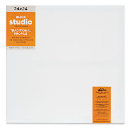 Blick Studio Stretched Cotton Canvas - Traditional Profile, 24" x 24" (front)