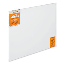 Blick Studio Stretched Cotton Canvas - Traditional Profile, 30" x 30" (side view)