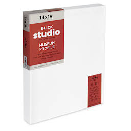 Blick Studio Stretched Cotton Canvas - Museum Profile, 14" x 18" (side view)