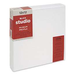 Blick Studio Stretched Cotton Canvas - Museum Profile, 12" x 12" (side view)