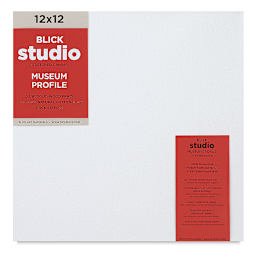 Blick Studio Stretched Cotton Canvas - Museum Profile, 12" x 12" (front)