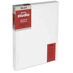 Blick Studio Stretched Cotton Canvas - Museum Profile, 18" x 24" (side view)