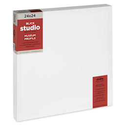 Blick Studio Stretched Cotton Canvas - Museum Profile, 24" x 24" (side view)