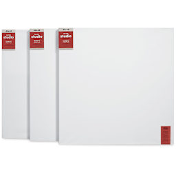 Blick Studio Stretched Cotton Canvas - Museum Profile, 48" x 48", Pkg of 3 (fronts)