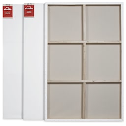 Blick Studio Stretched Cotton Canvas - Museum Profile, 48" x 72", Pkg of 3 (two fronts, one back)