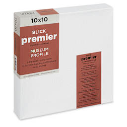 Blick Premier Stretched Cotton Canvas - Museum Profile, Splined, 10" x 10" (side view)