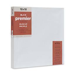 Blick Premier Stretched Cotton Canvas - Museum Profile, Splined, 18" x 18" (side view)
