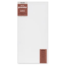 Blick Premier Stretched Cotton Canvas - Museum Profile, Splined, 12" x 24" (front)
