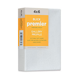 Blick Premier Stretched Cotton Canvas - Gallery Profile, Splined, 4" x 6" (side view)