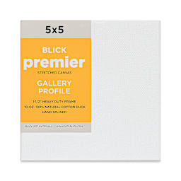 Blick Premier Stretched Cotton Canvas - Gallery Profile, Splined, 5" x 5" (front)
