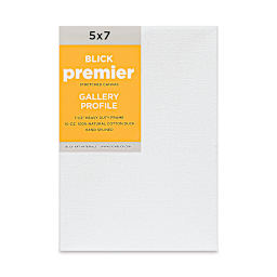 Blick Premier Stretched Cotton Canvas - Gallery Profile, Splined, 5" x 7" (front)