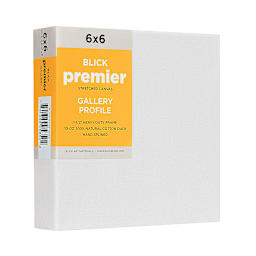Blick Premier Stretched Cotton Canvas - Gallery Profile, Splined, 6" x 6" (side view)