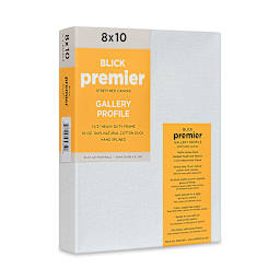 Blick Premier Stretched Cotton Canvas - Gallery Profile, Splined, 8" x 10" (side view)