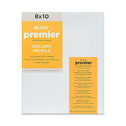 Blick Premier Stretched Cotton Canvas - Gallery Profile, Splined, 8" x 10" (front)
