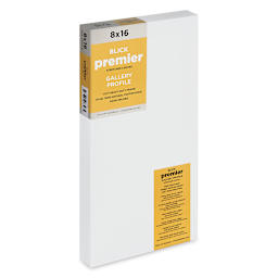 Blick Premier Stretched Cotton Canvas - Gallery Profile, Splined, 8" x 16" (side view)