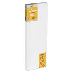 Blick Premier Stretched Cotton Canvas - Gallery Profile, Splined, 8" x 24" (side view)