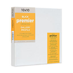 Blick Premier Stretched Cotton Canvas - Gallery Profile, Splined, 10" x 10" (side view)