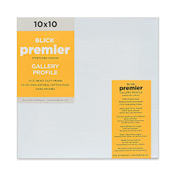 Blick Premier Stretched Cotton Canvas - Gallery Profile, Splined, 10" x 10" (front)