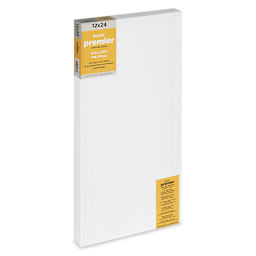 Blick Premier Stretched Cotton Canvas - Gallery Profile, Splined, 12" x 24" (side view)