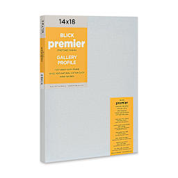 Blick Premier Stretched Cotton Canvas - Gallery Profile, Splined, 14" x 18" (side view)