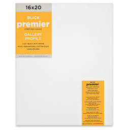 Blick Premier Stretched Cotton Canvas - Gallery Profile, Splined, 16" x 20" (front)