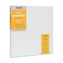 Blick Premier Stretched Cotton Canvas - Gallery Profile, Splined, 18" x  18" (side view)
