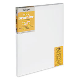 Blick Premier Stretched Cotton Canvas - Gallery Profile, Splined, 18" x 24" (side view)
