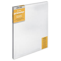 Blick Premier Stretched Cotton Canvas - Gallery Profile, Splined, 20" x 30" (side view)