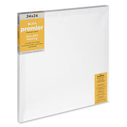 Blick Premier Stretched Cotton Canvas - Gallery Profile, Splined, 24" x 24" (side view)