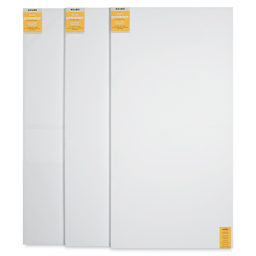 Blick Premier Stretched Cotton Canvas - Gallery Profile, Splined, 40" x 80", Pkg of 3 (three fronts)