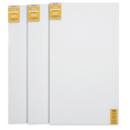 Blick Premier Stretched Cotton Canvas - Gallery Profile, Splined, 36" x 60", Pkg of 3 (fronts)