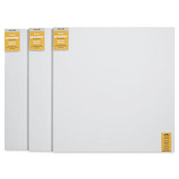 Blick Premier Stretched Cotton Canvas - Gallery Profile, Splined, 48" x 48", Pkg of 3 (three fronts)