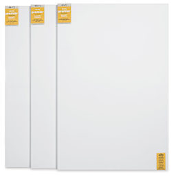 Blick Premier Stretched Cotton Canvas - Gallery Profile, Splined, 48" x 72", Pkg of 3 (three fronts)