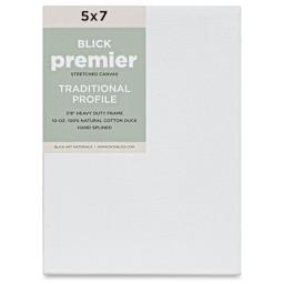 Blick Premier Stretched Cotton Canvas - Traditional Profile, Splined, 5" x 7", front