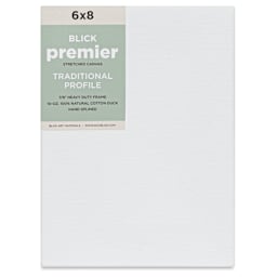 Blick Premier Stretched Cotton Canvas - Traditional Profile, Splined, 6" x 8", front
