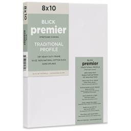 Blick Premier Stretched Cotton Canvas - Traditional Profile, Splined, 8" x 10"