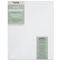 Blick Premier Stretched Cotton Canvas - Traditional Profile, Splined, 11" x 14", front