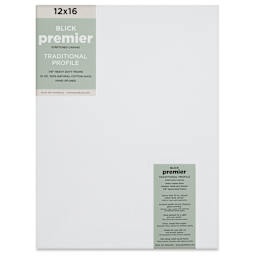 Blick Premier Stretched Cotton Canvas - Traditional Profile, Splined, 12" x 16", front