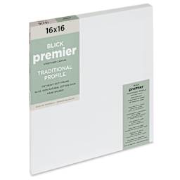 Blick Premier Stretched Cotton Canvas - Traditional Profile, Splined, 16" x 16"