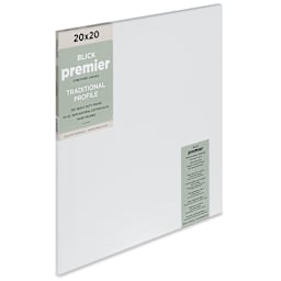 Blick Premier Stretched Cotton Canvas - Traditional Profile, Splined, 20" x 20"