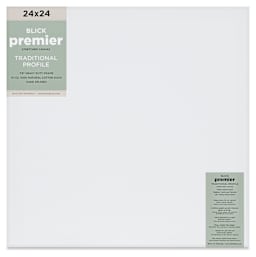 Blick Premier Stretched Cotton Canvas - Traditional Profile, Splined, 24" x 24", front
