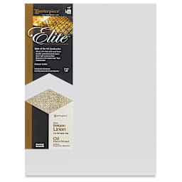 Masterpiece Elite Portrait Smooth Linen Canvas - Front view with label
