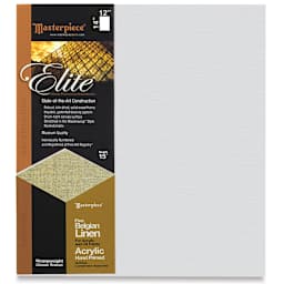 Masterpiece Elite Heavy-Weight Canvas - 12" x 14", Acrylic Primed 