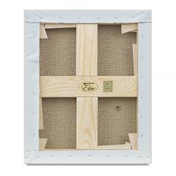 Elite Heavyweight Acrylic Primed Linen Canvas - Back view of braces and keys
