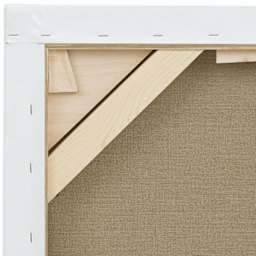 Masterpiece Elite Portrait Smooth Linen Canvas -closeup of back corner showing supports