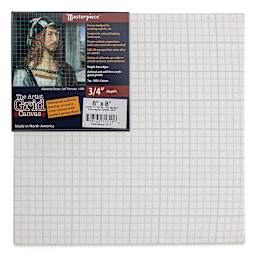 The Artist Grid 3/4" Profile Cotton Canvas - 8" x 8" front