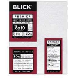 Blick Premier Heavyweight Stretched Cotton Canvas - 8" x 10", 1-3/8" Profile