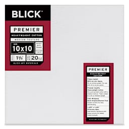 Blick Premier Heavyweight Stretched Cotton Canvas - 10" x 10", 1-3/8" Profile
