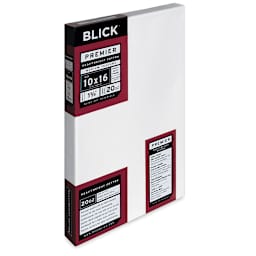 Blick Premier Heavyweight Stretched Cotton Canvas - 10" x 16", 1-3/8" Profile side view